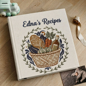 Family Recipe Book Personalized Cookbook Custom Kitchen Journal Recipe Organizer Meaningful Housewarming Wedding or Mothers Day Gift