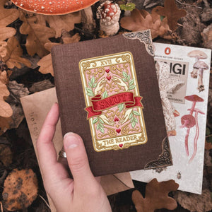 Smut Reader Tarot Embroidery File: Vintage Romance Book Lover Stitch Design (Digital Download)