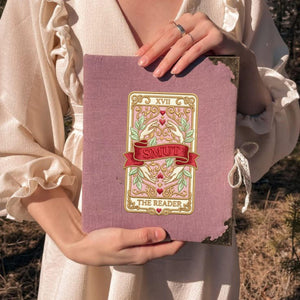 Smut Reader Tarot Embroidery File: Vintage Romance Book Lover Stitch Design (Digital Download)