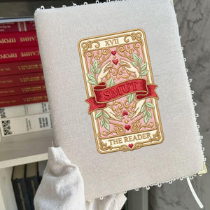 Smut Reader Tarot Embroidery File: Vintage Romance Book Lover Stitch Design (Digital Download)