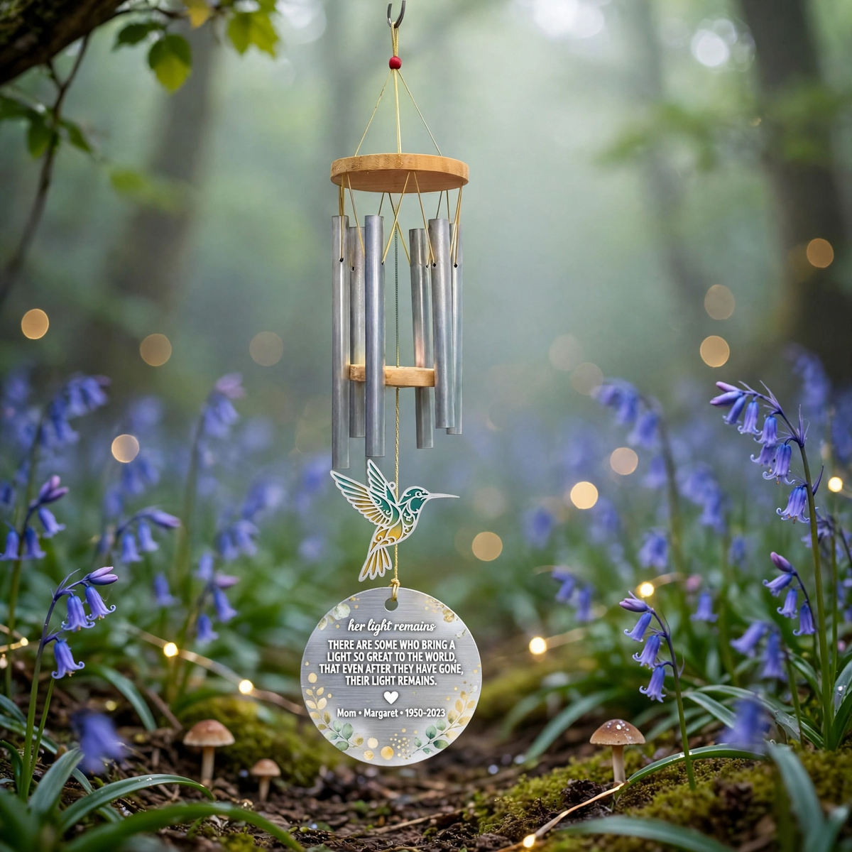 Custom Aluminum Charm Wind Chime Acwc With Photo Image