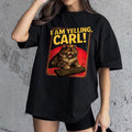 Retro Sci-Fi Robot Drama T-Shirt, Bookish Space Reader Tee