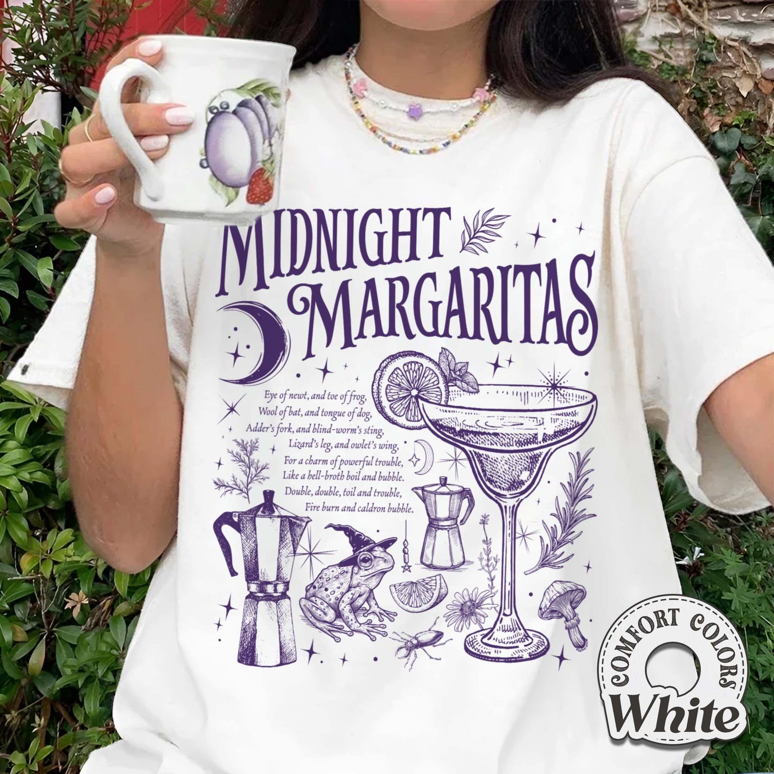 Retro Witchy Margarita Shirt, Spooky Season Cocktail Tee