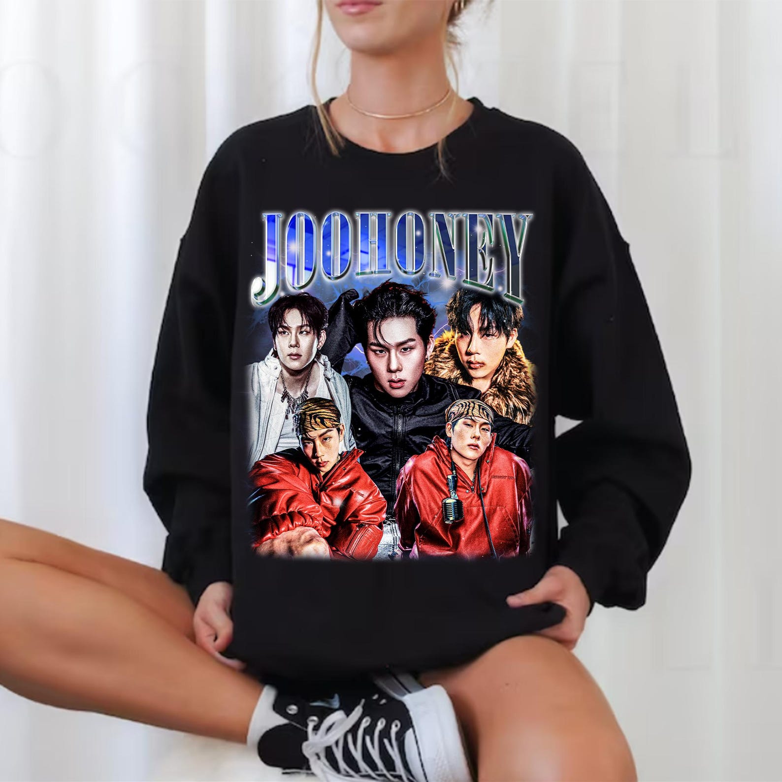 Retro Kpop Inspired Graphic T Shirt Vintage Fan Concert Style Sweatshirt