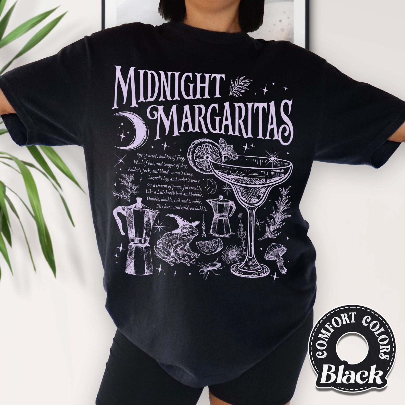 Retro Witchy Margarita Shirt, Spooky Season Cocktail Tee