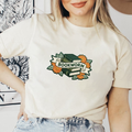 Stacked Books, Floral Accents T-Shirt