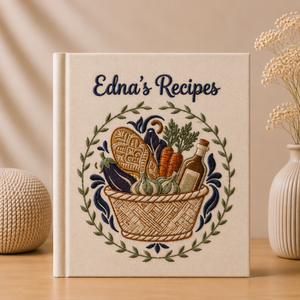Family Recipe Book Personalized Cookbook Custom Kitchen Journal Recipe Organizer Meaningful Housewarming Wedding or Mothers Day Gift