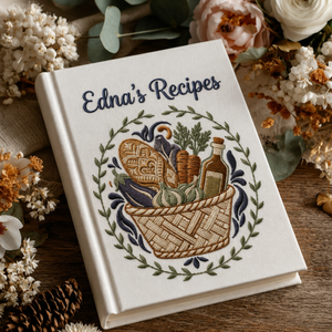 Family Recipe Book Personalized Cookbook Custom Kitchen Journal Recipe Organizer Meaningful Housewarming Wedding or Mothers Day Gift