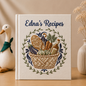 Family Recipe Book Personalized Cookbook Custom Kitchen Journal Recipe Organizer Meaningful Housewarming Wedding or Mothers Day Gift
