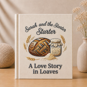 Personalized Sourdough Recipe Book Custom Starter Journal Bread Baking Keepsake A Love Story in Loaves Gift for Home Baker