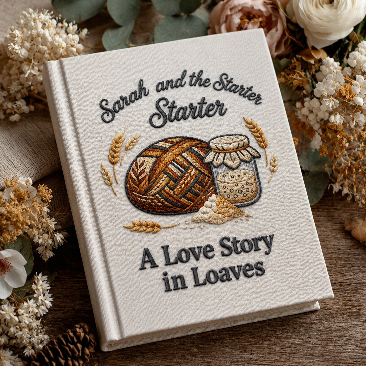 Personalized Sourdough Recipe Book Custom Starter Journal Bread Baking Keepsake A Love Story in Loaves Gift for Home Baker