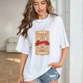 Vintage Romance Book Lover Stitch Design T-Shirt