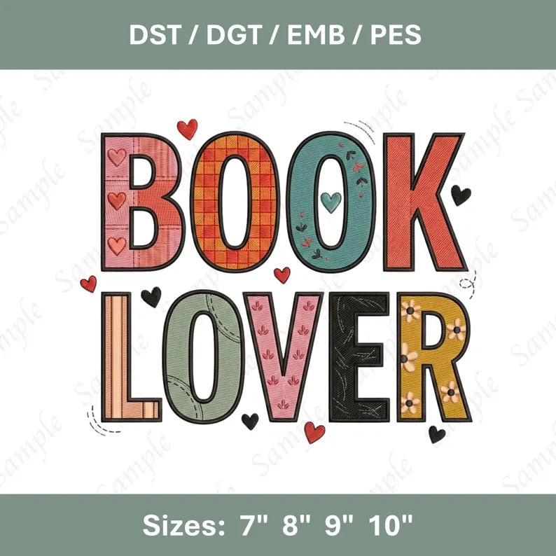 The Book Was Better Embroidery File Book Lover Quote Machine Stitch Design
