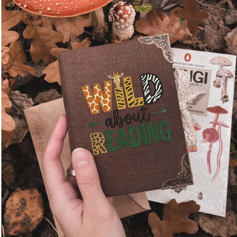 Wild About Reading Embroidery File Book Lover Machine Stitch Design