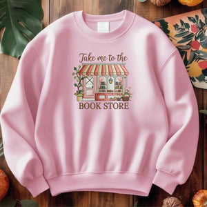 Bookstore Embroidery Design, Book Lover Gift (Machine Embroidery)