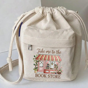Bookstore Embroidery Design, Book Lover Gift (Machine Embroidery)