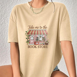 Bookstore Embroidery Design, Book Lover Gift (Machine Embroidery)
