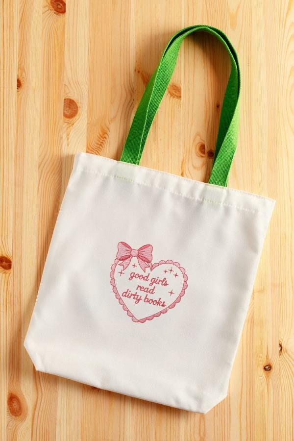 Good Girls Read Embroidery File, Book Lover Design (Digital Download)