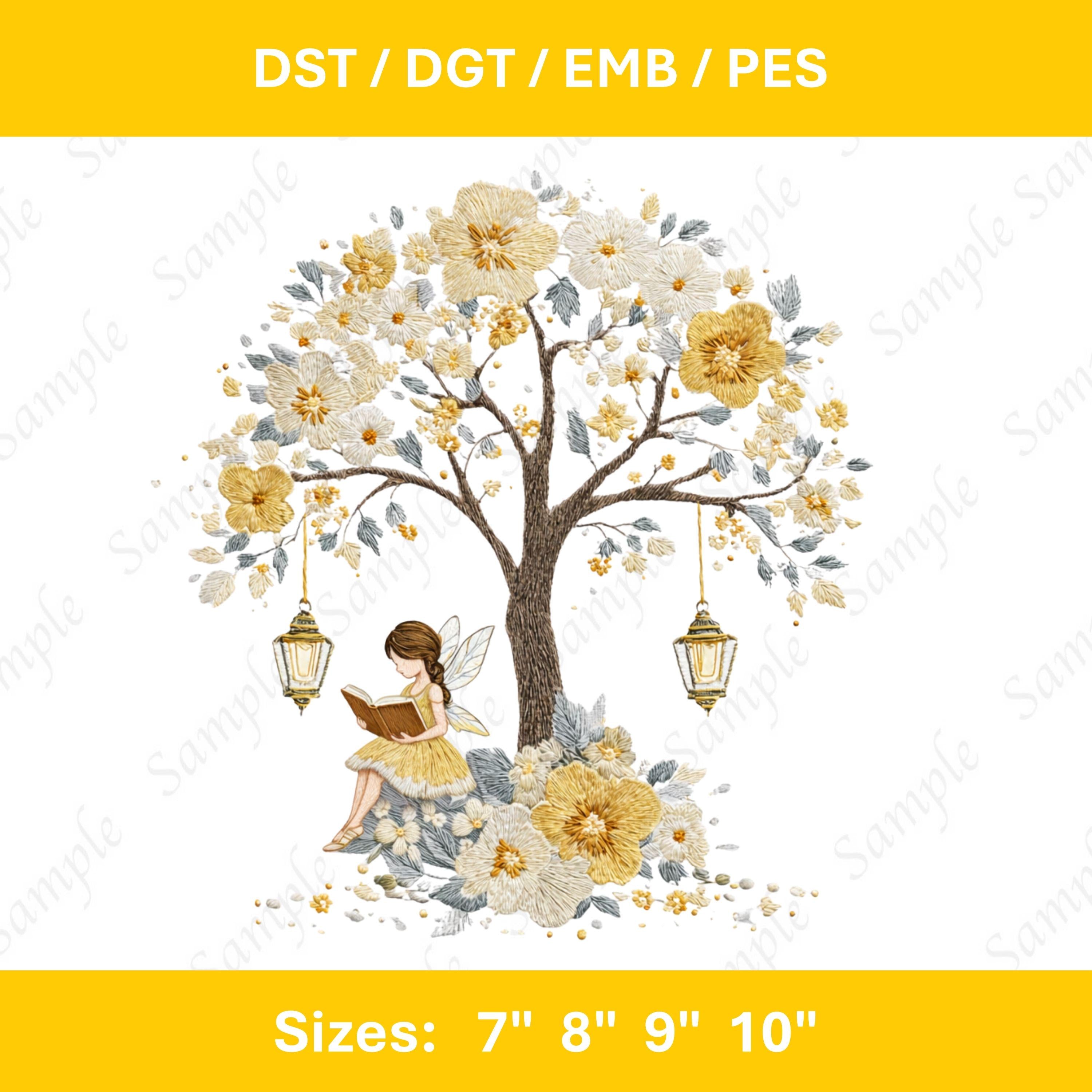 Garden Fairies Embroidery File: Forest Fantasy Design (Machine Pattern)