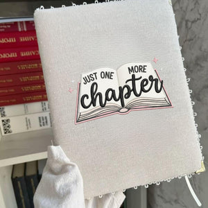 Just One More Chapter – Embroidery Design (Digital File)