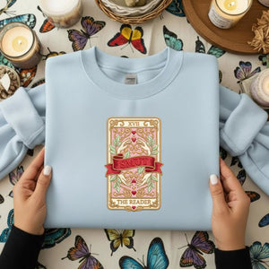 Smut Reader Tarot Embroidery File: Vintage Romance Book Lover Stitch Design (Digital Download)
