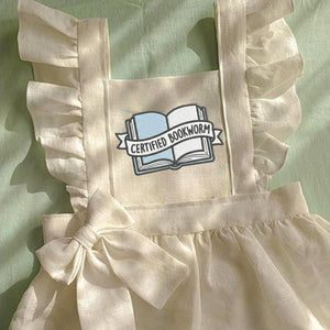 Certified Bookworm Embroidery Design: Open Book Reading Quote Stitch (Digital File)
