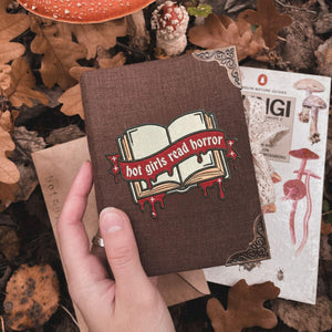 Hot Girls Read Horror Embroidery Design (Digital File)