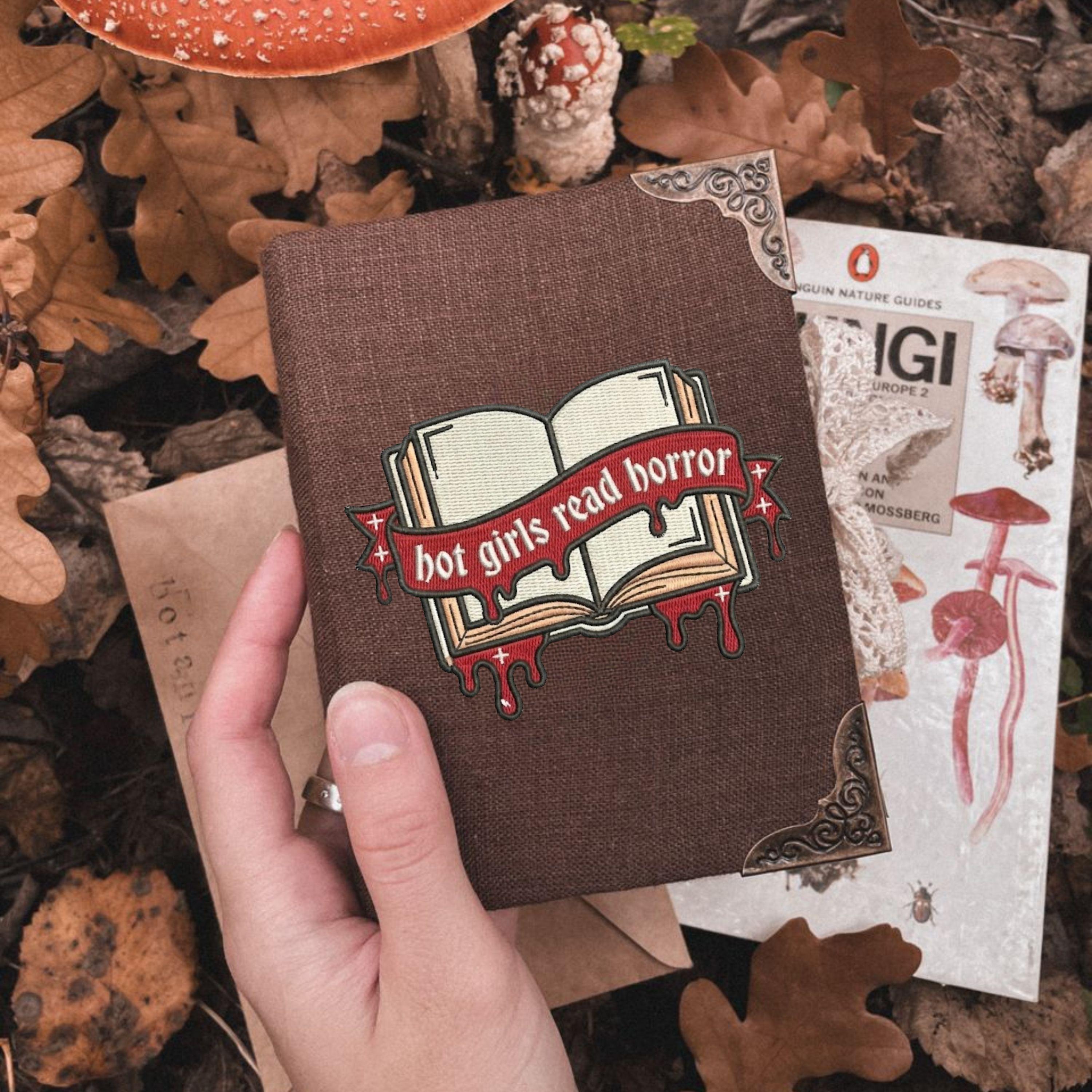Hot Girls Read Horror Embroidery Design (Digital File)