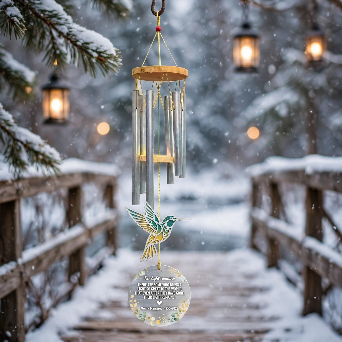 Custom Aluminum Charm Wind Chime Acwc With Photo Image