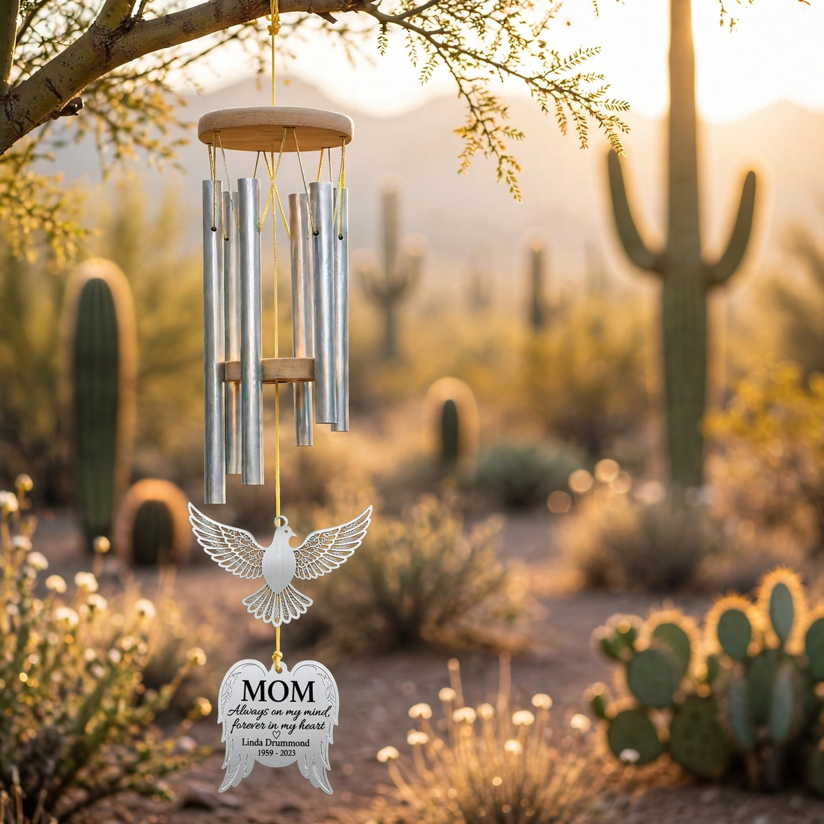 Personalized Loss Of Mother Wind Chime In Loving Memory Mom