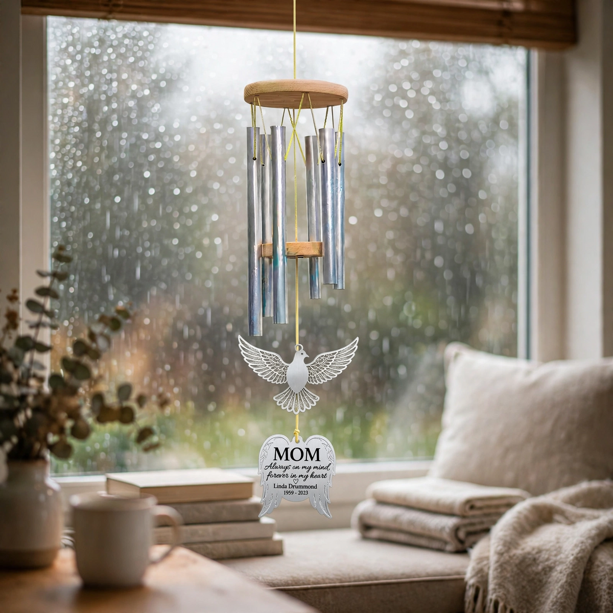 Personalized Loss Of Mother Wind Chime In Loving Memory Mom